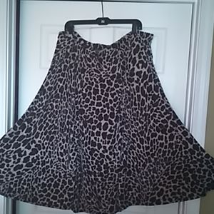 Animal print midi